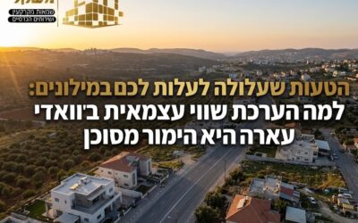הטעות שעלולה לעלות לכם במיליונים: למה הערכת שווי עצמאית בוואדי עארה היא הימור מסוכן